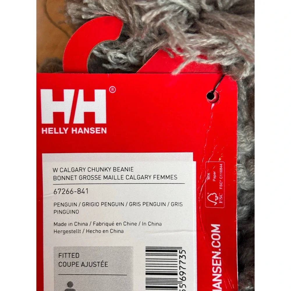 Helly Hansen Calgary Chunky Beanie Womens Pom Knit Hat